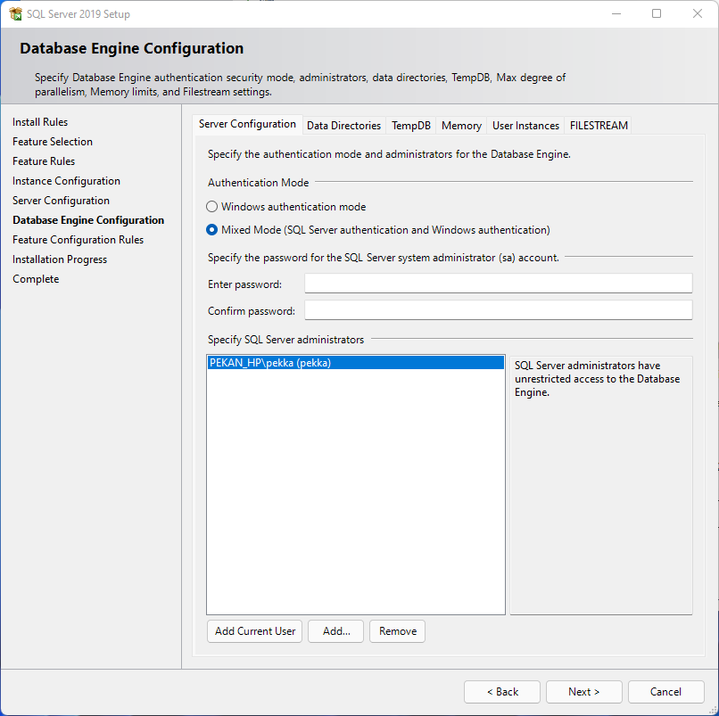 install image